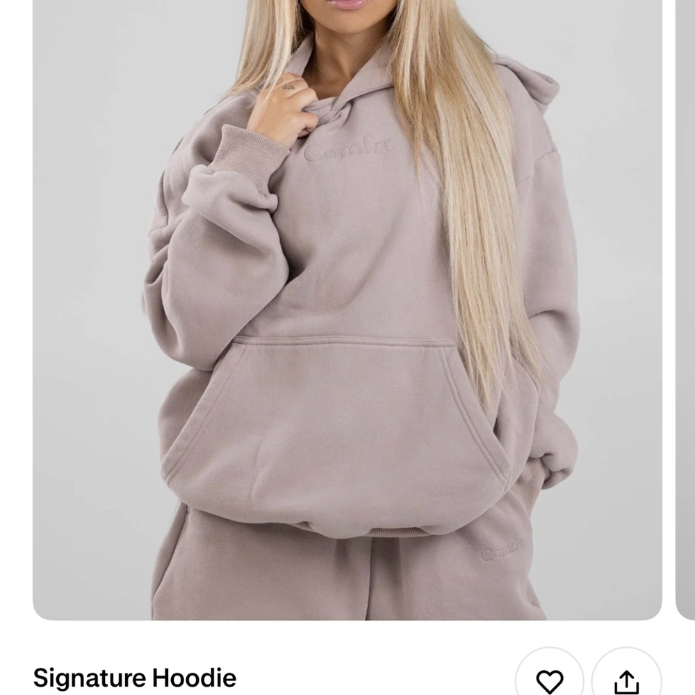 NEW Comfrt Signature Hoodie & Sweats Set - Bark